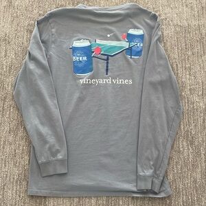 Vineyard Vines long sleeve beer pong T